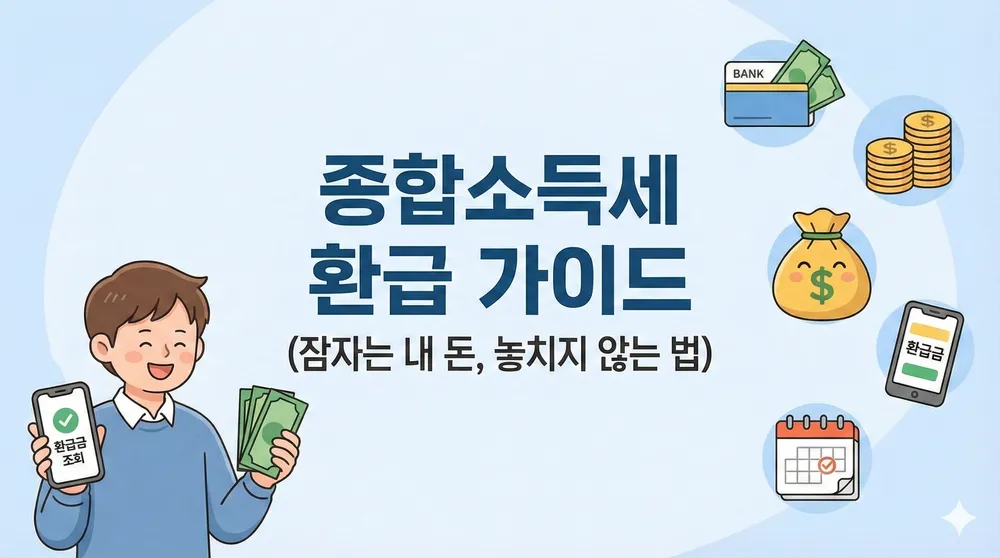 종합소득세 환급금 많이 받는 법: 홈택스 놓치기 쉬운 공제 항목